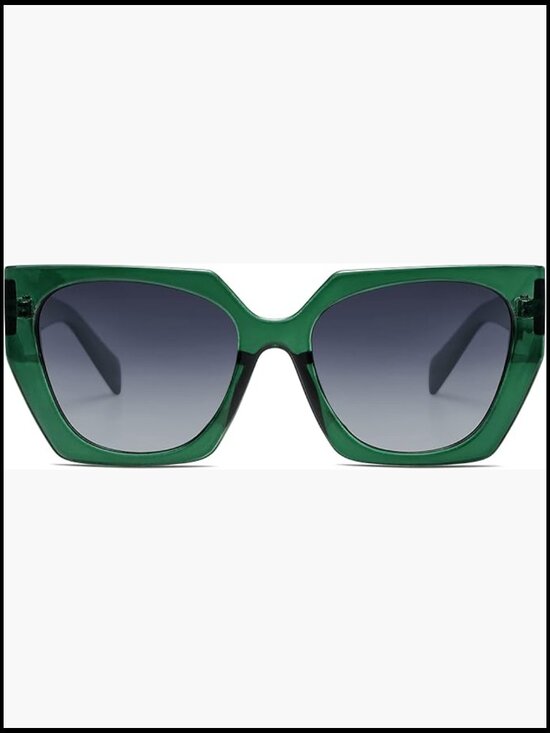 Oversized Polarized Sunglasses, Big Square Trendy Shades, UV Protection,
